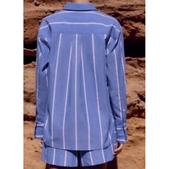 ME+EM 2 Piece Set Long Sleeve Size 6 Blue White Stripe New - Picture 6 of 10